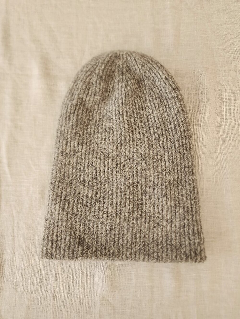 NWOT J.Crew Wool Alpaca Blend Knit Beanie Hat Gray Marled Cozicore